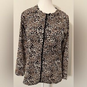 Betsey Johnson Rash Guard Leopard Print